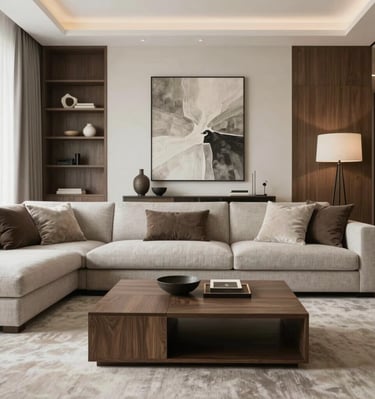 A close-up of a sleek marble countertop with subtle gold veining under soft, natural light.