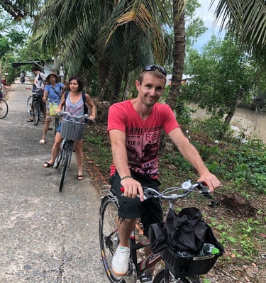 Tour de vélo guidé dans le delta du Mékong