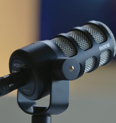 microfoon om podcast op te nemen in Gelderland