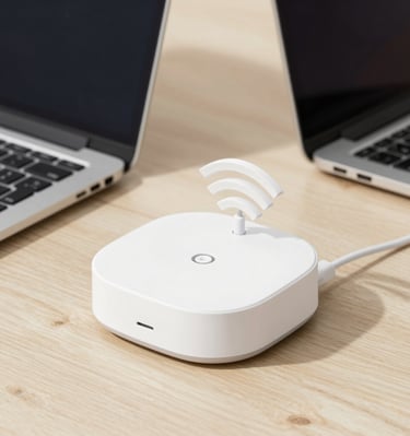 Close-up of a firewall system interface displaying active security protocols.