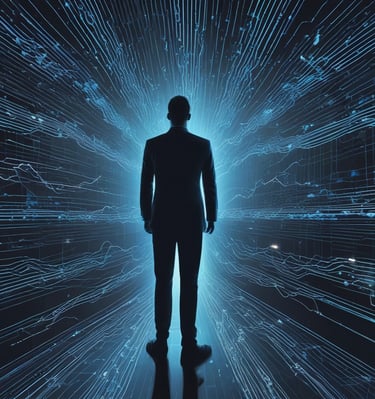 A high-speed command bridge scene from 2077 with aggressive modern luxury design, featuring electric-blue pulses and a living console ambiance