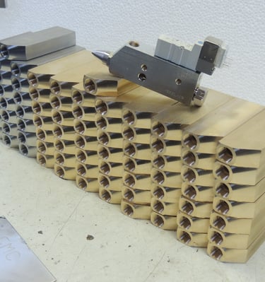 a metal pipework machine with a metal tool