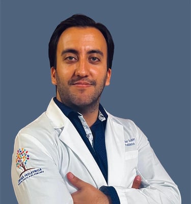 a man in a lab coat and tie dyes a tie