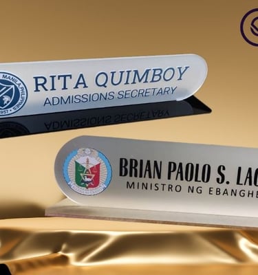 Acrylic Desk name plate