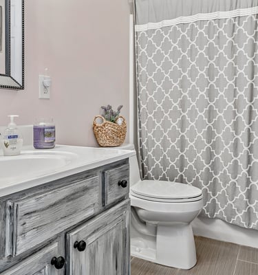 Client Guest Bathroom in Lavendar