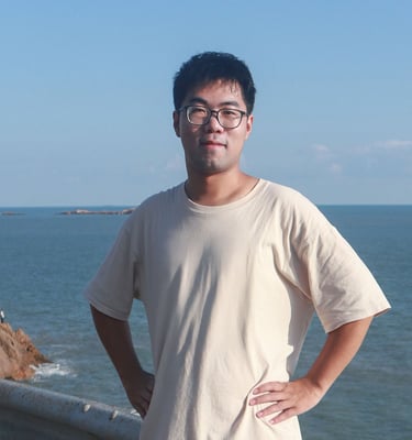 Man standing by the seaside