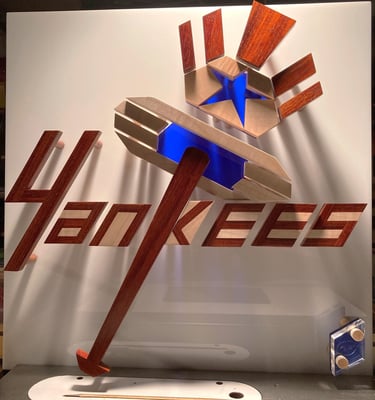 YANKEES table saw pic-richWOODart.com-24"x24"-16 lbs.  
