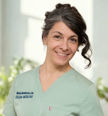 Mishe at the Zelena Medicine offering acupuncture and holistic medicine in Basalt, CO