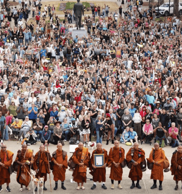 2026 Buddhist monks peace walk