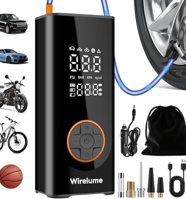 Air compressor for car tyres