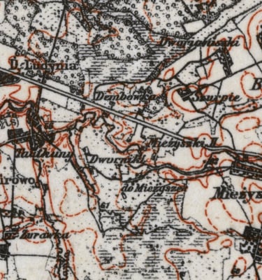 map 1935Tautkunai Poland