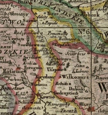 map  1772 m. Carte de la Pologne divisee par provinces et palatinat 