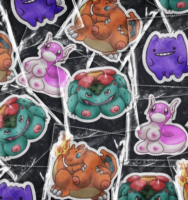 Mockup Stickers Puchamon