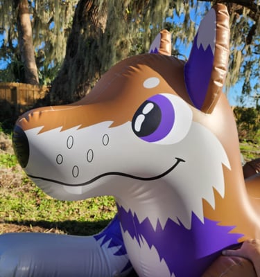 Tinker a Hongyi Custom wolf designed by Paul