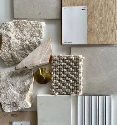 Modboard de interiorista para proyecto en Valencia. IMPATTO interiorismo