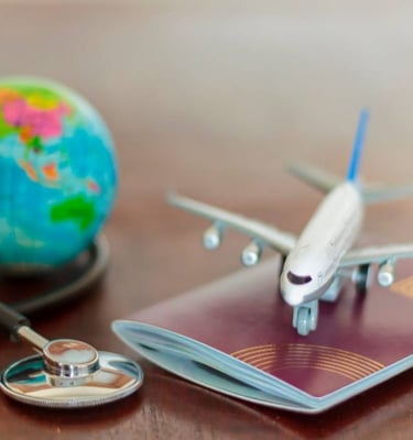 Símbolo de proteção representando seguro viagem contra imprevistos.