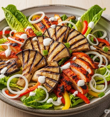 Tandoori Chicken & Oyster Mushroom Salad