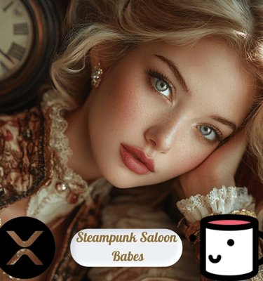 This captivating NFT series features stunning AI-generated women adorned in steampunk-inspired attir
