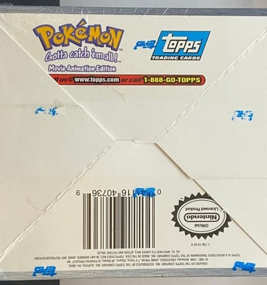 Display Topps Pokémon The first Movie dessous