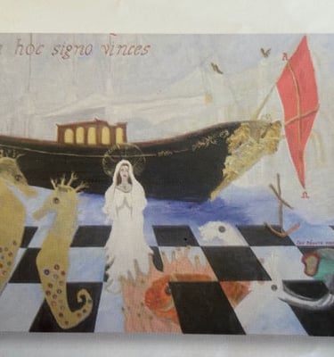 Iris Devote LITTARDI © - "In Hoc Signo Vinces" 2009 - huile sur toile