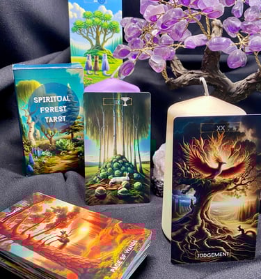 spiritual forest tarot, tarot deck, tarot cards, tarot card deck, tarot reading