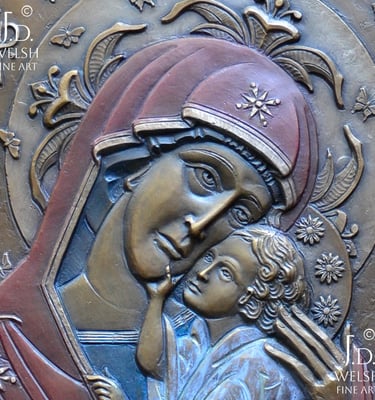 In Adoration and Jubilee - Art Nouveau - Icon - sacred art - Jeremiah D. Welsh - JD Welsh Fine Art