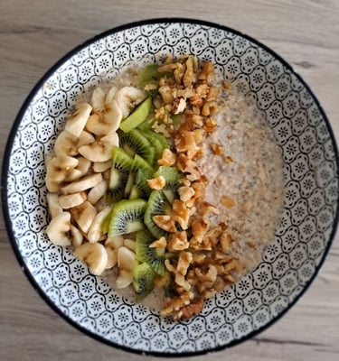 avoine chia lait végétal petit déjeuner équilibré lyon
