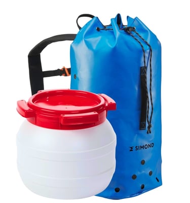 Bote estanco y saca de barranquismo incluidos para las actividades de barranquismo