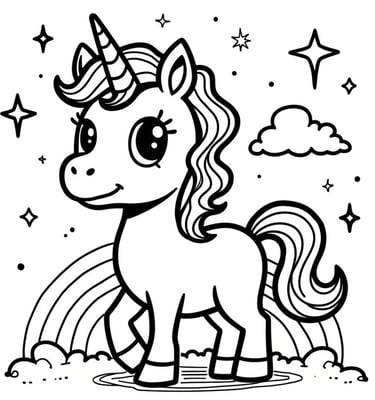 unicorn pages for coloring