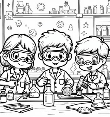science pages for coloring