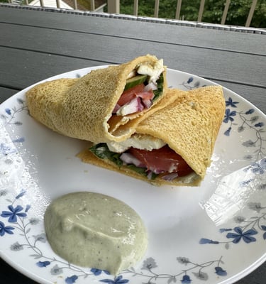 chilla mix_paneer veggie roll