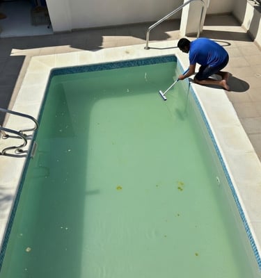 recuperacion agua verde piscina