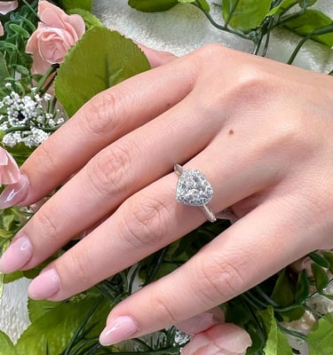heart shaped diamond ring