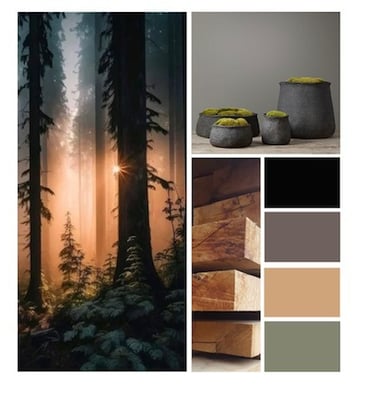 Planche d'inspiration pour un appartement