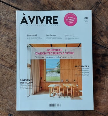 Publication dans magazine d'architecture à vivre