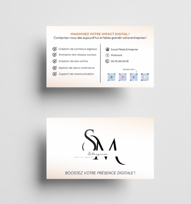 Support de communication : carte de visite