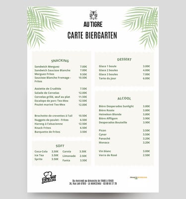 Carte Biergarten