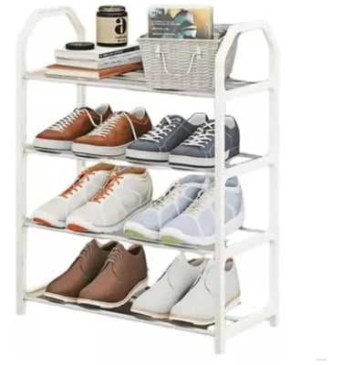Sapateira Pequena 4 Andares Organizadora Branco