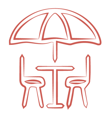 Jardin clôturé et salon de jardin 