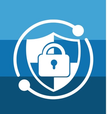 Shield with padlock icon representing high security locks service by Asheville Locksmith Now serving Hendersonville, NC