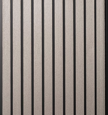 Silver Color Fluted Panels
