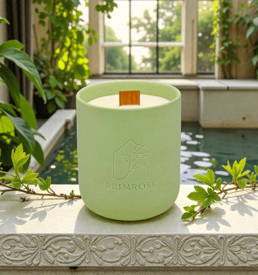 Green scented candle Earl Grey & Cucumber