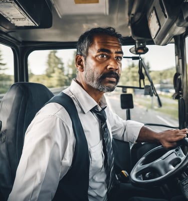 selective focus photography of people on bus