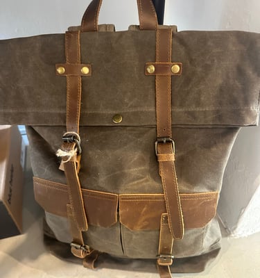 Canvas Vintage Rucksäcke Mallorca Royal Motos Mallorca 