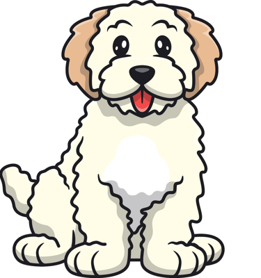 fluffy cute dog