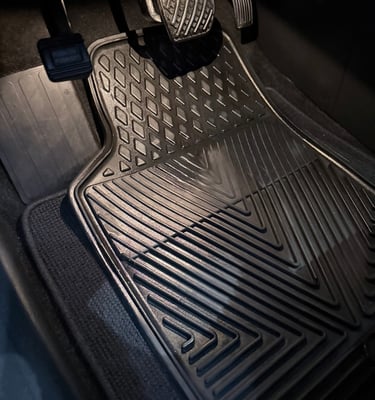 clean driver mat
