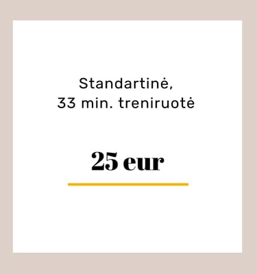 standartine neuroptimal treniruote kaina