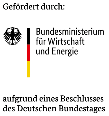 Logo des Bundesministeriums für Wirtschaft und Energie – Förderpartner von Sizeless