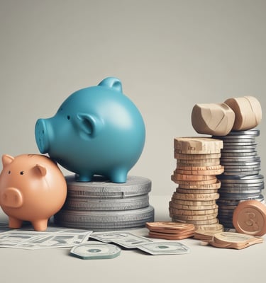 a man riding a skateboard down a street next to tall buildings