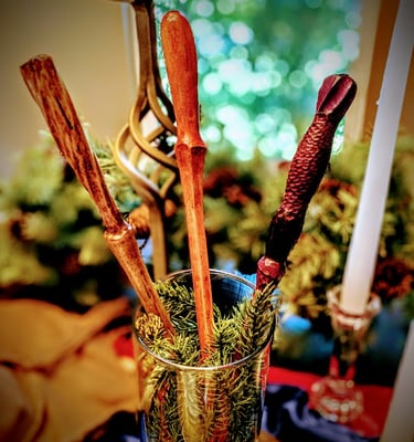 Harry Potter Wedding Place Setting wands